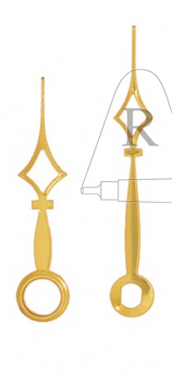 Zeiger Kathedral 38 mm gelb