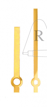 Zeiger Balken 55 mm gelb