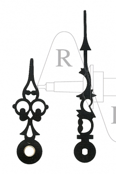 Zeiger Regulator 76 mm schwarz