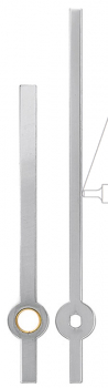 Zeiger Balken 80 mm silbern