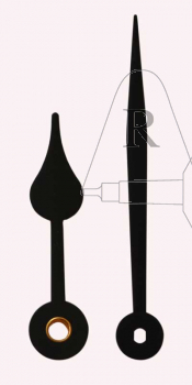 Zeiger Birne 81 mm schwarz