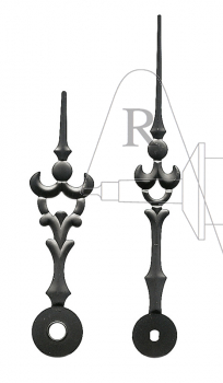 Zeiger Regulator 100 mm schwarz