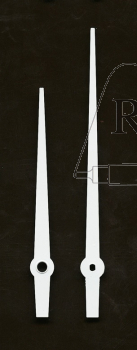 Zeiger Balken kon. 120 mm weiß