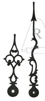 Zeiger Regulator 160 mm schwarz