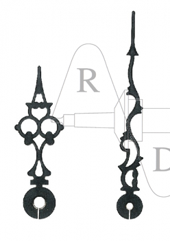 Zeiger Regulator 60 mm schwarz