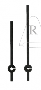 Zeiger Balken 80 mm schwarz
