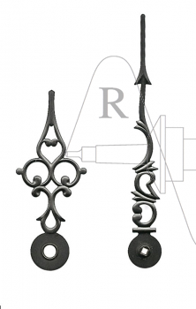 Zeiger Regulator  88 mm schwarz