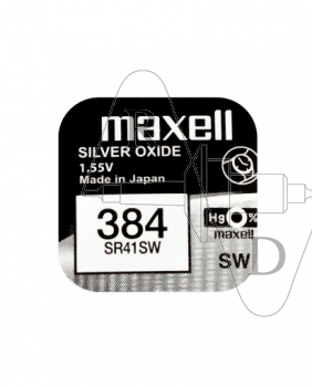 M 384  Maxell Knopfzelle    SR41SW 1,5V