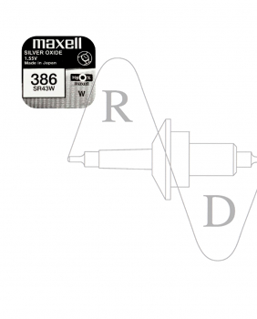 M 386  Maxell Knopfzelle    SR43W 1,5V