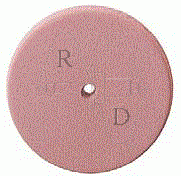 GemPol rosa Scheibe   Ø 22mm, L 3,0mm
