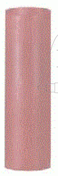 GemPol rosa Zylinder   Ø 6mm, L 22mm