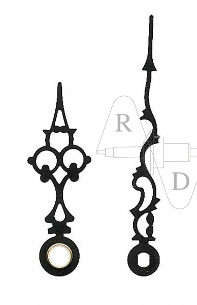 Zeiger Regulator 60 mm schwarz