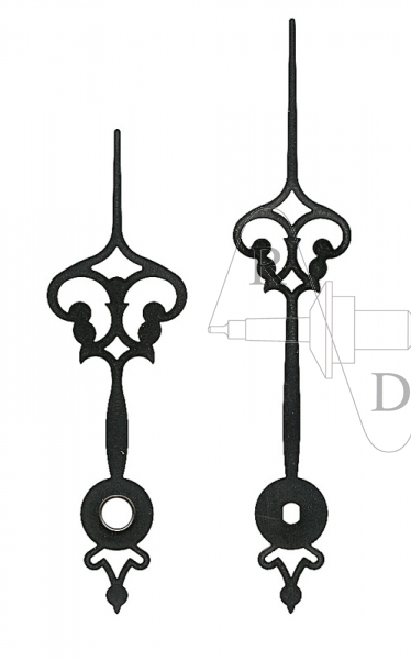 Zeiger Regulator 85 mm schwarz