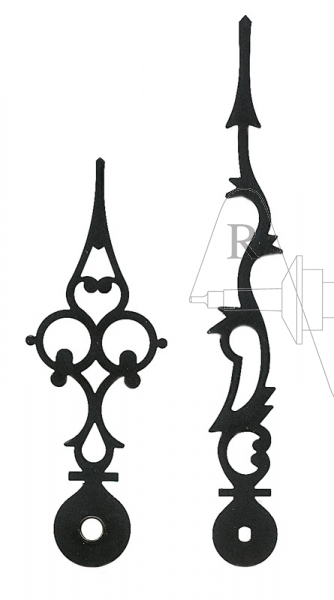 Zeiger Regulator 121 mm schwarz