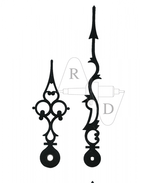 Zeiger Regulator 135 mm schwarz