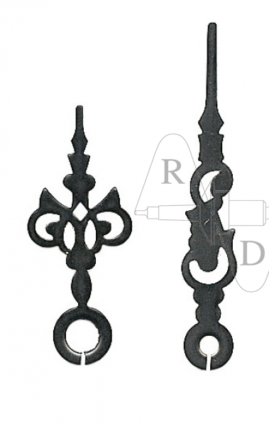 Zeiger Regulator 34 mm schwarz