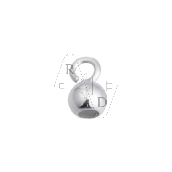 Kalotten kleine Öse 4,0mm 925 Silber
