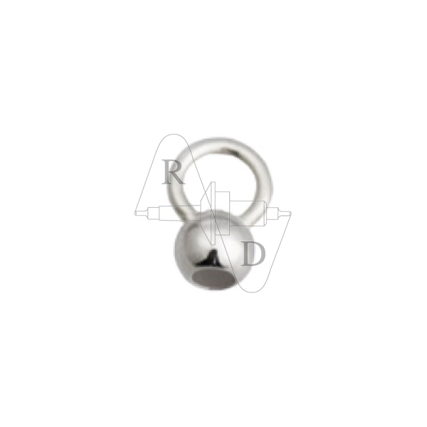 Kalotten große Öse 3,0mm 925 Silber