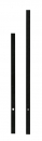 Zeiger Balken 250 mm schwarz